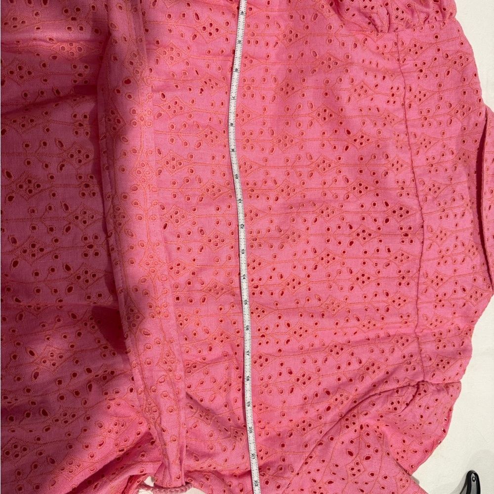 Pink Eyelet Button-Up Dress - Picture 9 of 11